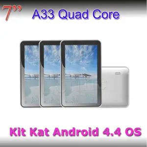 Cuádruple núcleo de 7 pulgadas 86v a33 4.4 android os nuevo modelo para tablet pc del mercado