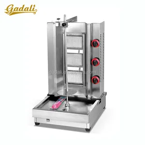 Excellent Quality 3 layers small coal gas chicken shawarma machine price