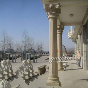 Colonna Romana in Marmo Naturale Intagliata a Mano - Product Image 2