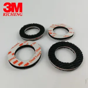 Richeng Company Hot Sell 3M SJ3550 Dual Lock Backing Acrylic Adhesive Reclosable Fastener Sheet Die Cut Round
