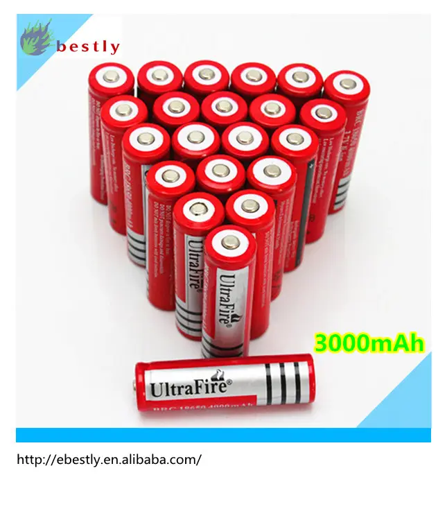 UltraFire 18650 battery 3.7v 3000mAh 4000mAh 4200mAh 5000mAh Li-ion Rechargeable Battery
