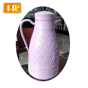 HUAXIN Plastic Material Glass Refill Vacuum Flask for Keep Hot and Cold Tea Pot Coffee Thermos PHE Purple