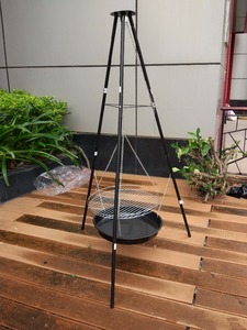 Accesorios para Parrilla de Acero para Fogatas y Balcones, con Funda de Poliéster 600D Resistente, Soporte para <span class=keywords><strong>Asador</strong></span> Giratorio - Product Image 2