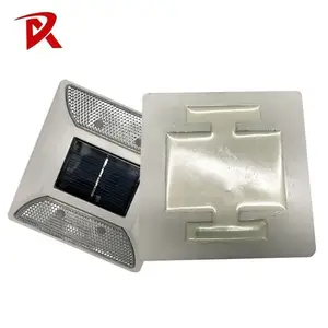 RED FLASHING reflectors with leg plastic/ALUMINUM solar road stud LED light reflector