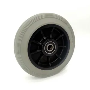 Noiseless 7 inch Thermoplastic rubber caster wheel