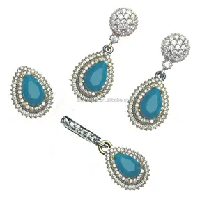 Customized 925 old silver ottoman ethnic turkish jewelry set