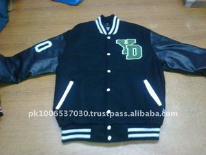 Windproof Waterproof Custom Embroidery Letter Varsity Bomber Satin <b>Jacket</b> <b>for</b> <b>Men</b> Striped Cuffs Arm Snap Button Closure - Product Image 6