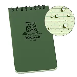 Bloc-notes en papier étanche avec impression personnalisée, pour notes A5/A6, cahier, agenda, papier de poche, résistant à l'eau, 1 pièce