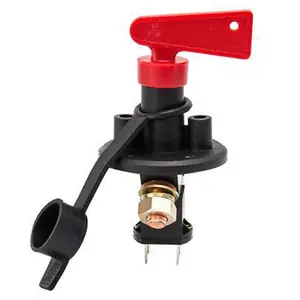 Isolador de bateria 12/24 v 500a desligamento do motor interruptor automotivo à prova dwaterproof água com chave se encaixa carro de corrida rv marinho, caminhão