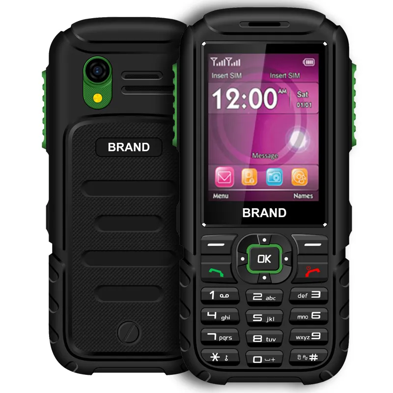 X10 सस्ते कीमत 2.4 इंच सेल फोन 2 जी 3 जी नेटवर्क थोक फीचर फोन के साथ कस्टम लोगो