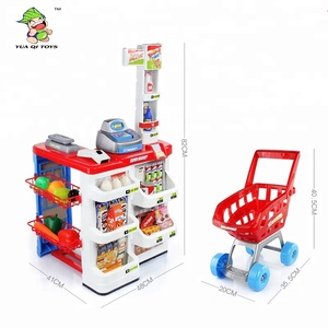 Ensemble de jouets de mini supermarché de luxe pour enfants Fonction de balayage de bande Ensemble de jeu de semblant Jouet