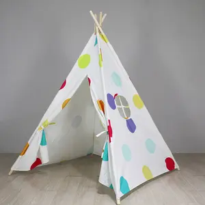 Indoor and outdoor Hot-sale kids teepee tent for wholesale with cute design