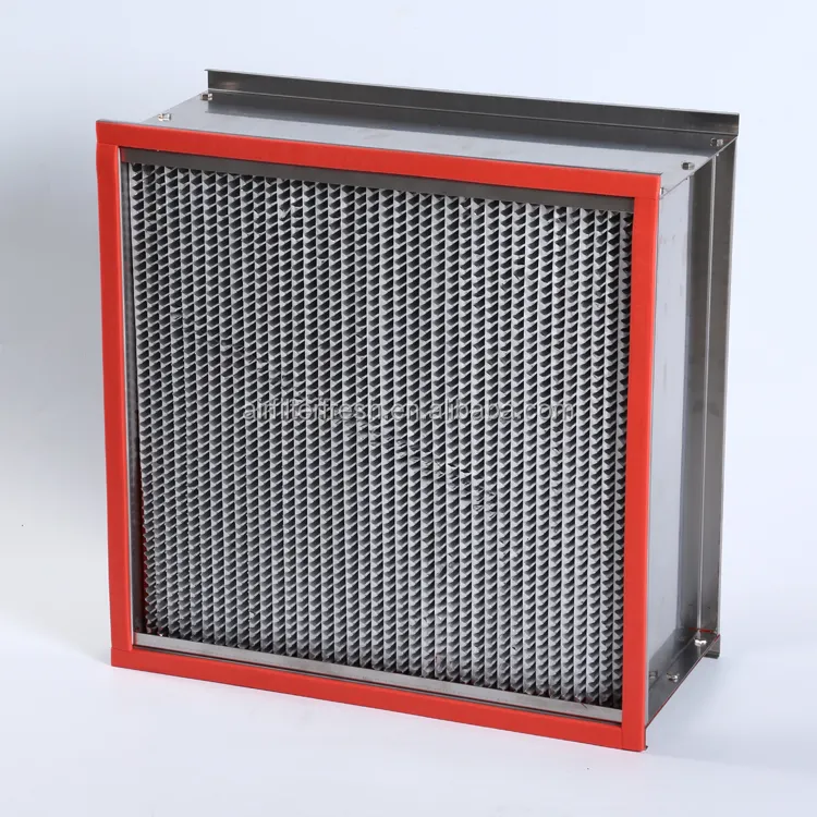 Filter Hepa H13 H14 High Temperature Resistance Deep-pleated Hepa Air Filter Box Filter Filtros De Aire Hepa