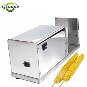 Snack Machines Elektrische Aardappel Spiraal Snijmachine/Tornado Hotdog Aardappel Cutter
