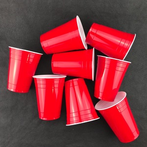 2024 Hot Selling 16Oz Ps Materiaal Wegwerp Single Wall Banket Rode <span class=keywords><strong>Plastic</strong></span> Beker - Product Image 6