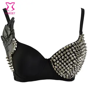 Soutien-gorge de danse punk gothique Corzzet Black Studs <span class=keywords><strong>Rive</strong></span> & Wing - Product Image 1