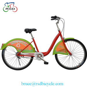 24 ''Unique Vitesse Rose Femmes néerlandais vélo, lady vélo de ville avec 26 pouce <span class=keywords><strong>halfbike</strong></span>, confort vélo - Product Image 2