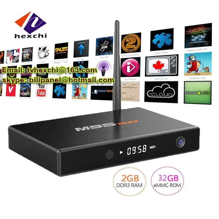 Desi tv box Quad Core código M9S MAX 2g 32g Ott caja de Tv Android inteligente turco Canales ip caja de tv
