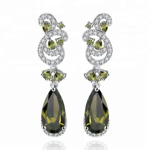 jewelry zhefan mini order ruby emerald earring for women