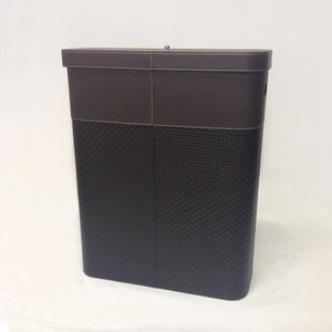 ถังซักผ้าหนัง PU ทรงสี่เหลี่ยมสีน้ำตาลขนาดใหญ่ - Product Image 1