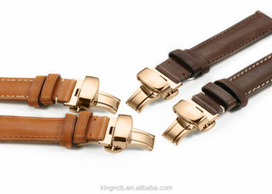 18 19 20 21 22mm En Acier Inoxydable Ross Or Déploiement Fermoir En Cuir Montre <span class=keywords><strong>de</strong></span> Courroie <span class=keywords><strong>De</strong></span> Bande - Product Image 5