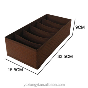 Oem tela no tejida ropa interior decorativa de cartón plegable dest bandeja de cajón organizador del armario con cajones - Product Image 4