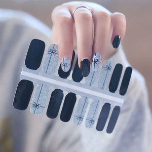 Del chiodo del tatuaggio di trasferimento dell'acqua di arte del chiodo blu navy di design adesivi per unghie - Product Image 5