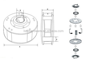 Scatola a molla in nylon <span class=keywords><strong>per</strong></span> serrande avvolgibili, bestseller, <span class=keywords><strong>per</strong></span> porte avvolgibili. - Product Image 2