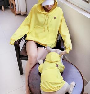 Vêtements assortis pour chiens et propriétaires Vêtements pour animaux de compagnie Chaud Parent Chien Couple Vêtements Sweat-shirt Séparément - Product Image 5