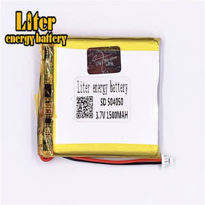 Plug 1.0-<span class=keywords><strong>2</strong></span> P lithium polymer battery 504050 3.7 V 1500 mah Li-polymer lipo battery battery with wire lead - Product Image 2