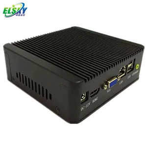 ELSKY BayTrail Celeron J1800 2.0 GHzDDR3LデュアルコアファンレスベアボーンPCGPIO VGA NANO ITX Mini PC