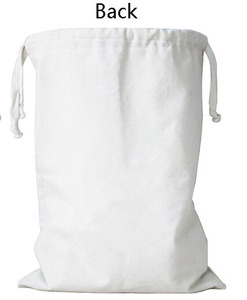 Panier à linge en toile à cordon de serrage, motif dessin animé mignon, pour les courses, les vêtements, les jouets pour bébés et enfants, rangement et tri - Product Image 2