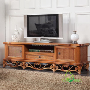 Soporte de <span class=keywords><strong>TV</strong></span> tropical de ratán y madera - Product Image 6