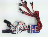 Kit Lampu LED 12 Kualitas Tinggi Lampu Flash Rem Kemudi untuk Mobil RC Simulasi Model Skala 1:10