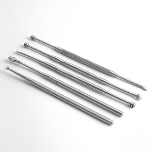 Limpiador de orejas de acero inoxidable de doble punta, herramienta de cuchara para oreja, limpiador de oídos en espiral, removedor de cera, gran oferta - Product Image 4