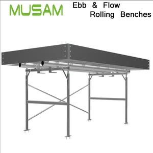 Système complet <span class=keywords><strong>de</strong></span> tables roulantes hydroponiques à flux et reflux avec plateaux <span class=keywords><strong>de</strong></span> <span class=keywords><strong>culture</strong></span> 4x20ft, 4x30ft, 4x40ft - Product Image 4