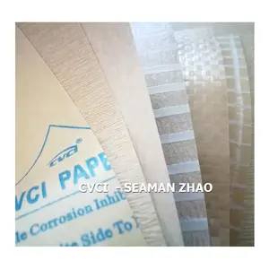 VCI-Papel de envoltorio antioxidante para manualidades, papel de crepé, PE, impresión Offset impermeable, recubierto virgen SF