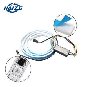 HAIZG RGB רכב LED רצועת תאורה אחורי תא מטען זנב אור בלם הפעל אזהרת אות led רצועת אור