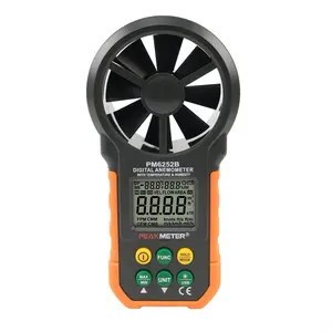 MS6252B Anemometer Air Velocity Flow Temperature Humidity 3 in1 Test Meter USB
