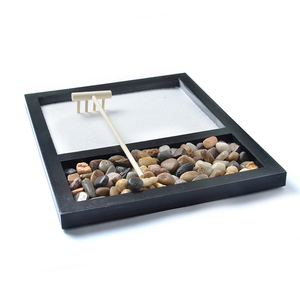 Vente en Gros de Bureau Jardin <span class=keywords><strong>Zen</strong></span> avec Pierres Râteau à <span class=keywords><strong>Sable</strong></span> et Plateau Rectangle Kit de Jardin <span class=keywords><strong>Zen</strong></span> de Relaxation pour Décoration de Bureau - Product Image 5