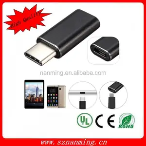 Usb 3.1 tipo C a macho Micro USB 5 pin mujer Micro USB datos del cargador del adaptador