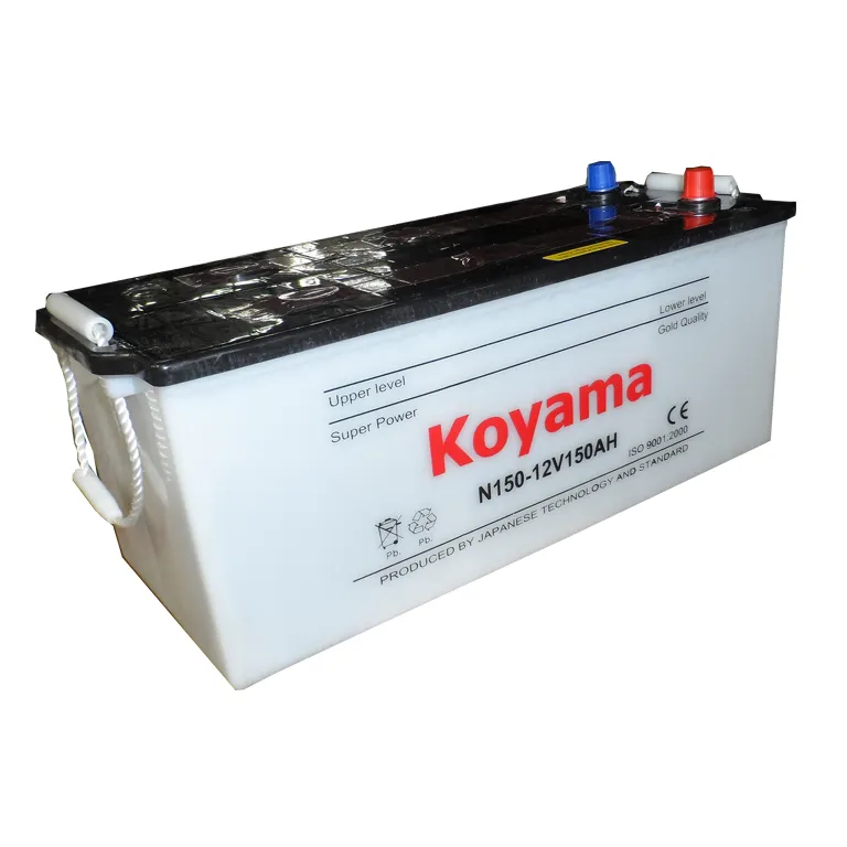 รถบรรทุกที่มีคุณภาพสูง N150แห้งชาร์จแบตเตอรี่รถยนต์12V150Ah