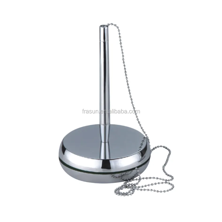 Ballpoint Pen Secure Chain Attached Base Stays Stand Desk Pen