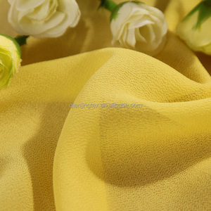 Gelinlik takımları ve astarları için yüksek bükülmüş Polyester inci şifon kumaş fabrika fiyat dokuma tasarım - Product Image 2