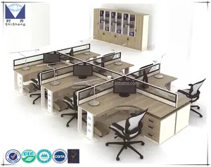 Factory price luxurious L shape panel office furniture desk workstation