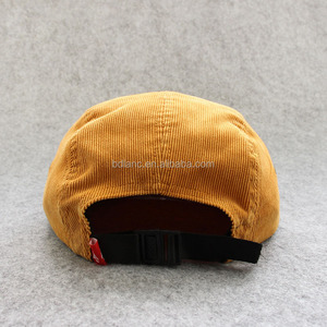 Màu Vàng 5 Bảng Bán Buôn Tùy Chỉnh Nhung Sợi Mũ Da Vá Bán Buôn Nhung Sợi 5 Bảng <span class=keywords><strong>Camper</strong></span> <span class=keywords><strong>Hat</strong></span> - Product Image 4