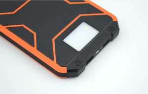 2 en <span class=keywords><strong>1</strong></span> Shenzhen RoHS Cargador Solar Power Bank 6000 mAh con súper linterna de camping para móvil - Product Image 5