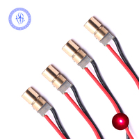 Module Mini Laser à points rouges, en laiton, 3V 5V 6mm 650nm 5mW