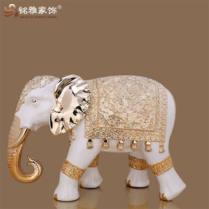 Statuettes d'éléphant en polyrésine de grande taille, décoration intérieure moderne pour la maison, 1 pièce - Product Image 4