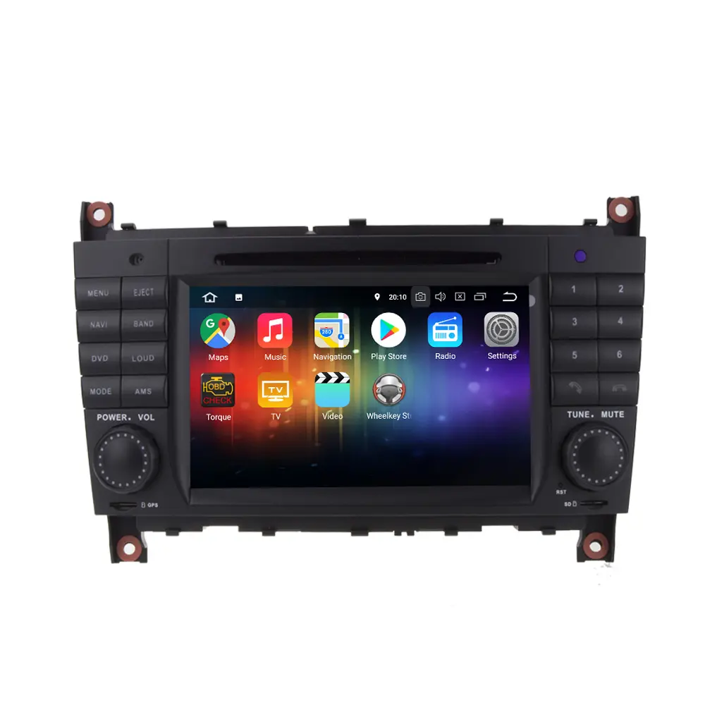 Android 8.0 due din costruito con wifi octa core 4GB Touch Screen car multimedia player per mercedes w203